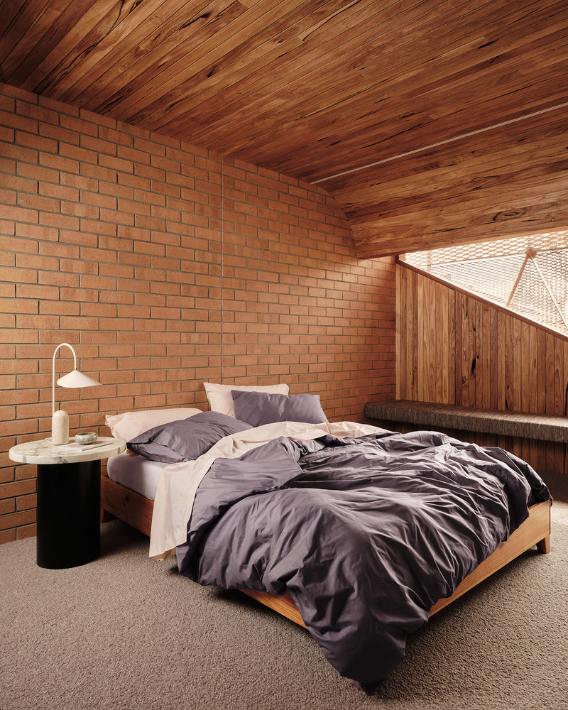 Oyster 100% Organic Cotton Fitted Sheet
