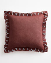Cacao & Coast 100% French Flax Linen Swirl Cushion Cover - view