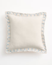 Crème & Coast 100% French Flax Linen Swirl Cushion Cover - view