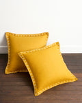 Turmeric & Crème  Swirl European Pillowcases (Set of Two)