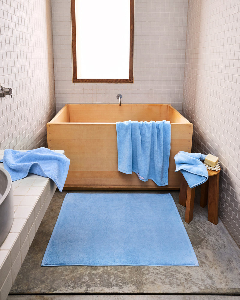 Sky 100% Cotton Terry Bath Mat