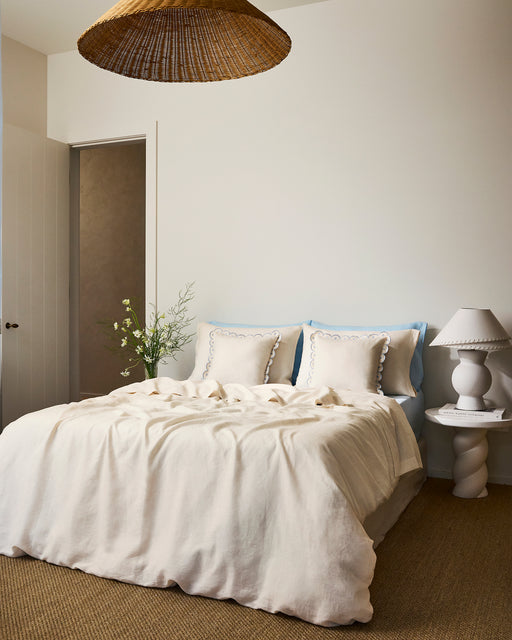 Crème 100% French Flax Linen Bedding Set