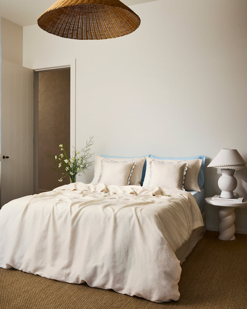 Crème 100% French Flax Linen Pillowcases (Set of Two)