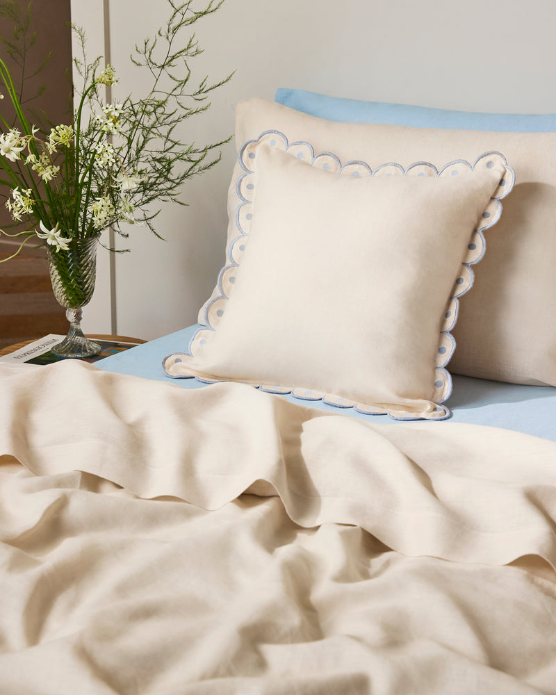 Crème & Coast 100% French Flax Linen Arch Cushion Cover
