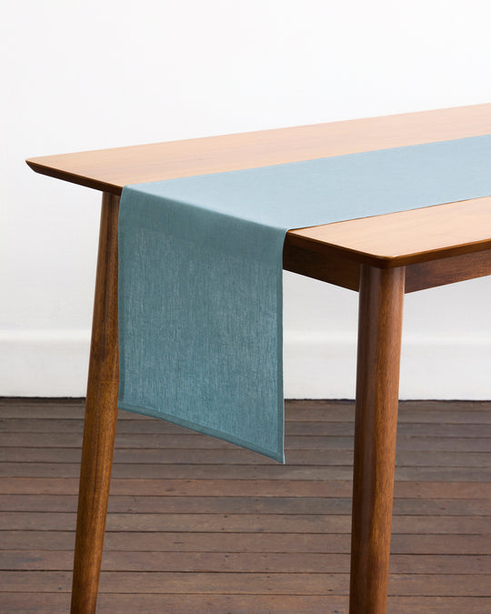 Lagoon 100% French Flax Linen Table Runner