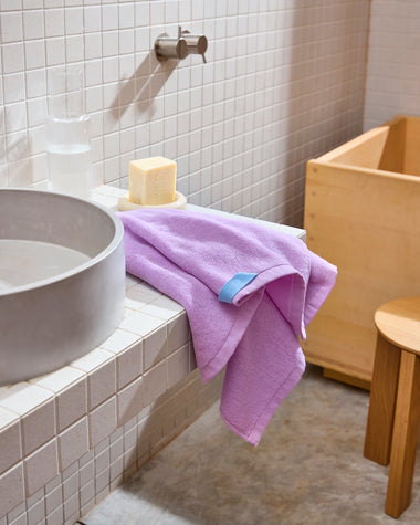 Violet 100% Cotton Terry Hand Towel