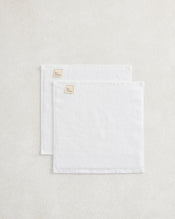 Crisp White 100% Cotton Terry Face Washers (Set of Two) - view