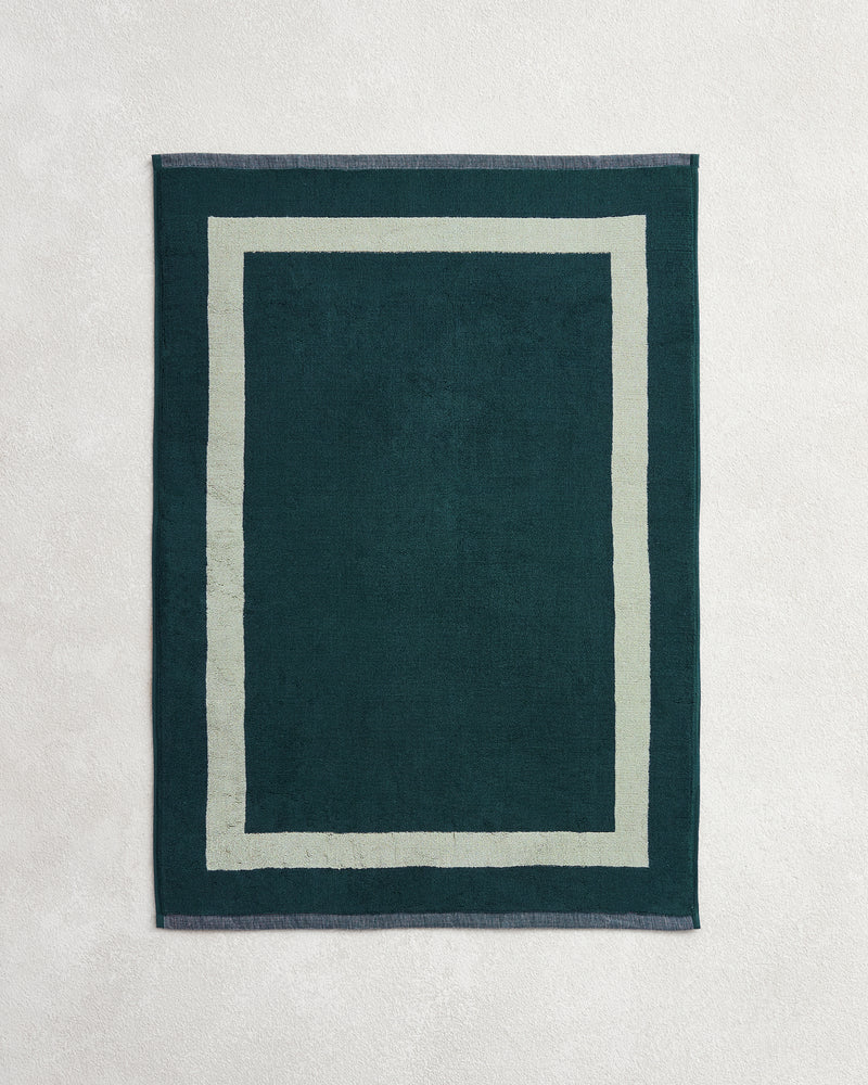 Forest & Sage Two-Toned 100% Cotton Terry Bath Mat