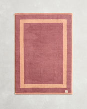 Terracotta & Pink Clay Two-Toned 100% Cotton Terry Bath Mat - view