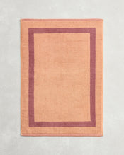 Terracotta & Pink Clay Two-Toned 100% Cotton Terry Bath Mat - view