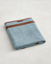 Cacao & Lagoon Two-Toned 100% Cotton Terry Bath Sheet - view