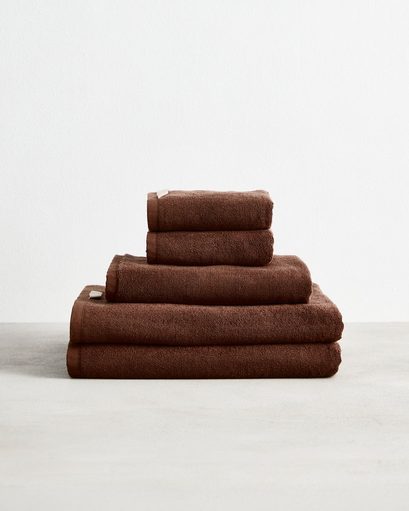 Espresso 100% Cotton Terry Bath Sheet Bundle