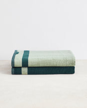 Forest & Sage Two-Toned 100% Cotton Terry Bath Sheets (Set of Two) - view