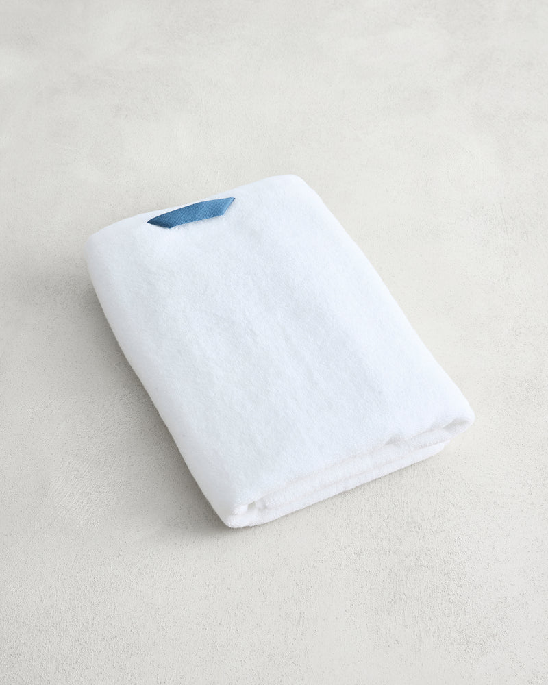 Crisp White 100% Cotton Terry Bath Towel