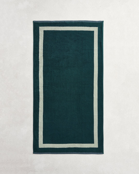Forest & Sage Two-Toned 100% Cotton Terry Bath Towels (Set of Two)