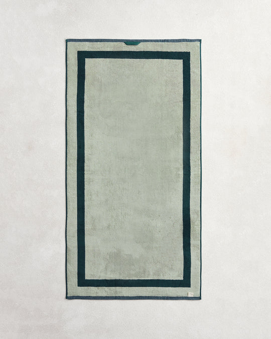 Forest & Sage Two-Toned 100% Cotton Terry Bath Towels (Set of Two)