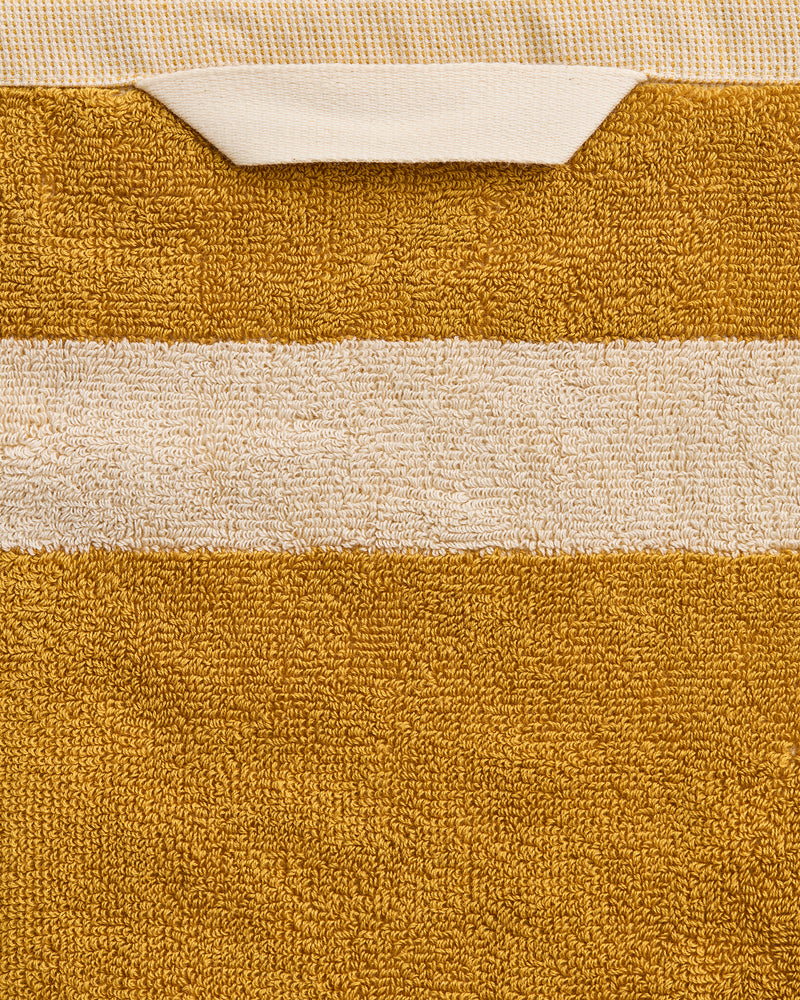 Crème & Turmeric Two-Toned 100% Cotton Terry Bath Sheets (Set of Two)