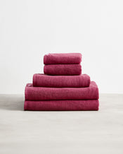 Berry 100% Cotton Terry Bath Towel Bundle - view