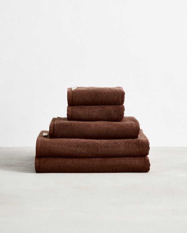 Espresso 100% Cotton Terry Bath Towel Bundle