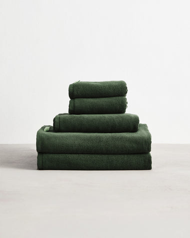 Moss 100% Cotton Terry Bath Towel Bundle