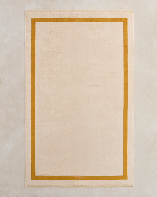 Crème & Turmeric Two-Toned Bath Sheet