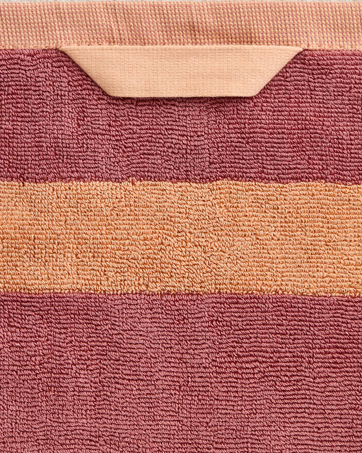 Terracotta & Pink Clay Two-Toned 100% Cotton Terry Hand Towels (Set of Two)