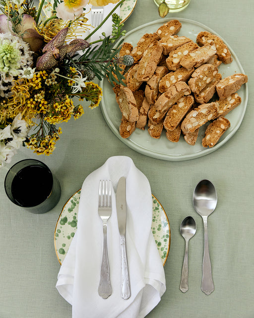 White 100% French Flax Linen Napkins (Set of Four)