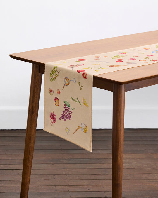 La Tavola 100% French Flax Linen Table Runner