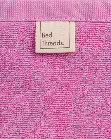 Bubblegum 100% Cotton Terry Bath Mat