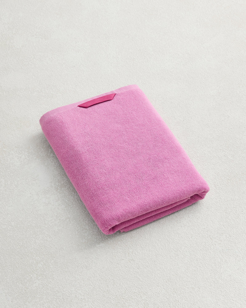 Bubblegum 100% Cotton Terry Bath Towels (Set of Two)