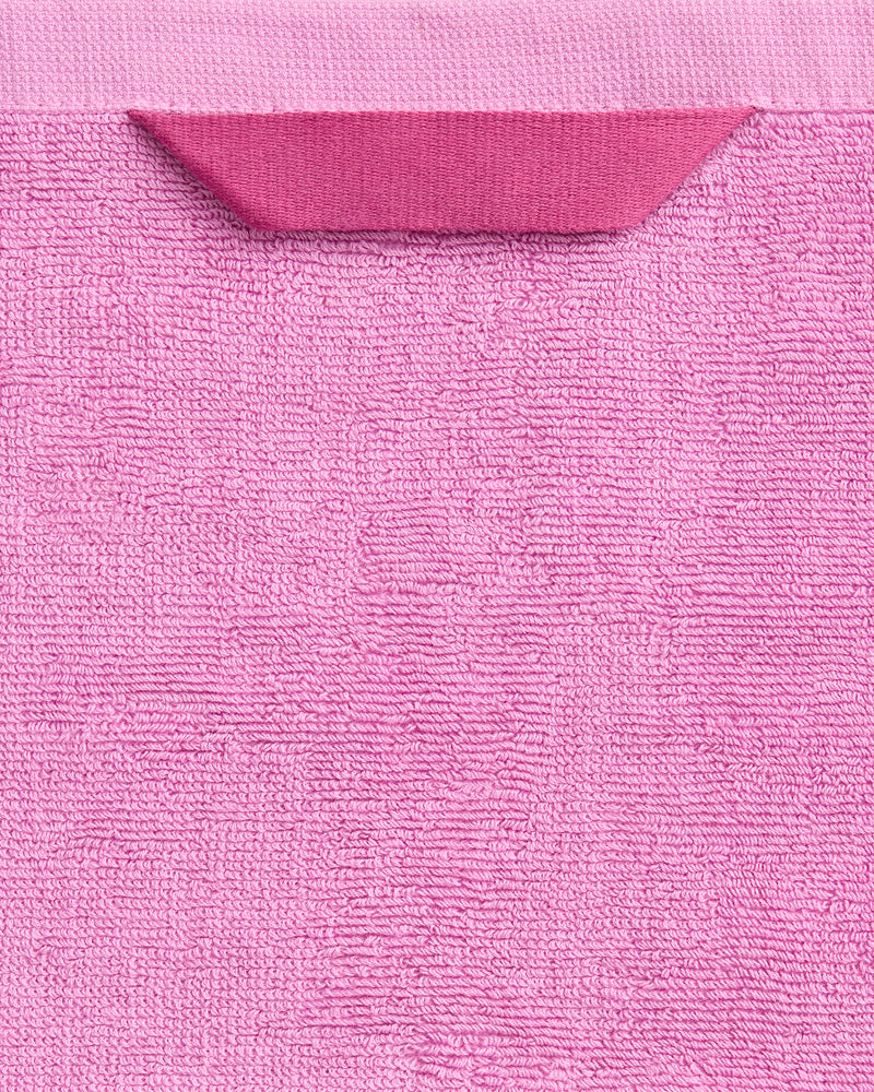 Bubblegum 100% Cotton Terry Hand Towels (Set of Two)