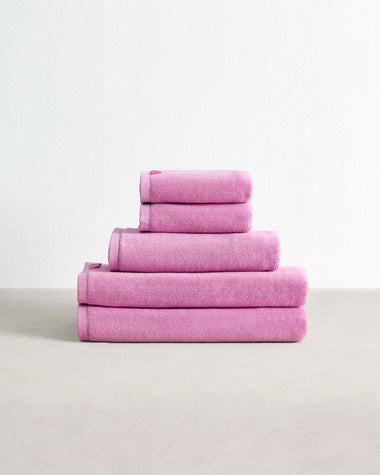 Bubblegum 100% Cotton Terry Bath Towel Bundle