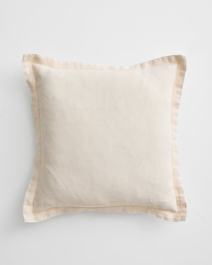 Creme 100% French Flax Linen Cushion Cover