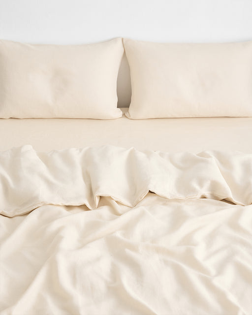 Crème 100% French Flax Linen Bedding Set