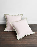 Rosewater & Sage  Scalloped European Pillowcases (Set of Two)