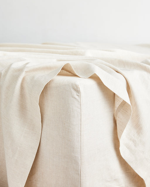 Oatmeal & White Stripe Bedding Bundle