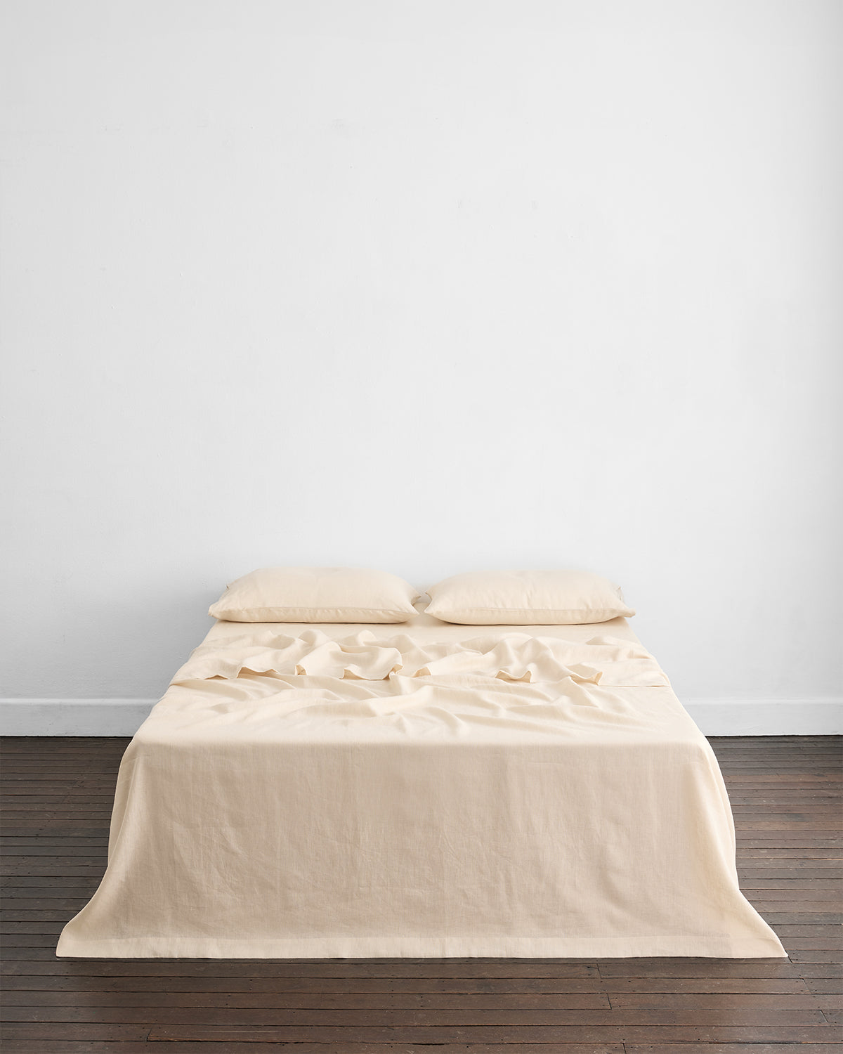 Crème 100% French Flax Linen Flat Sheet