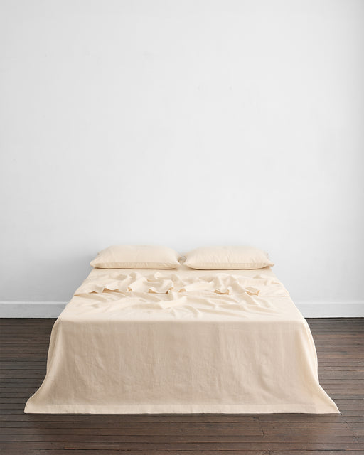 Cacao & Crème 100% French Flax Linen Bedding Bundle