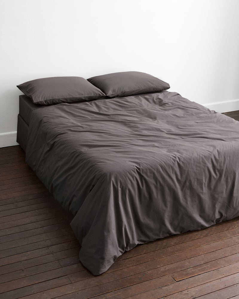 Graphite 100% Organic Cotton Bedding Set