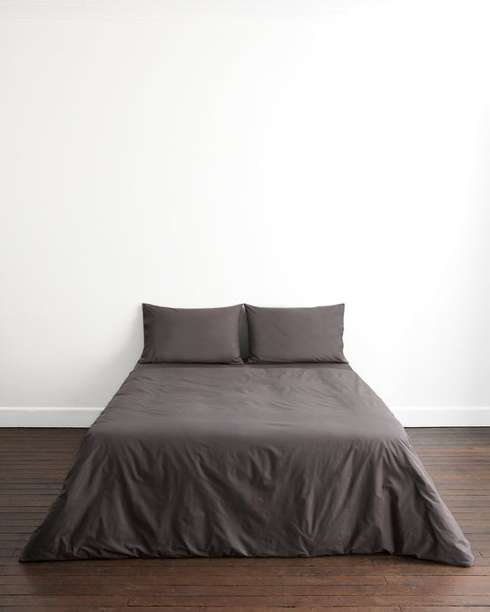 Graphite 100% Organic Cotton Pillowcases (Set of Two)