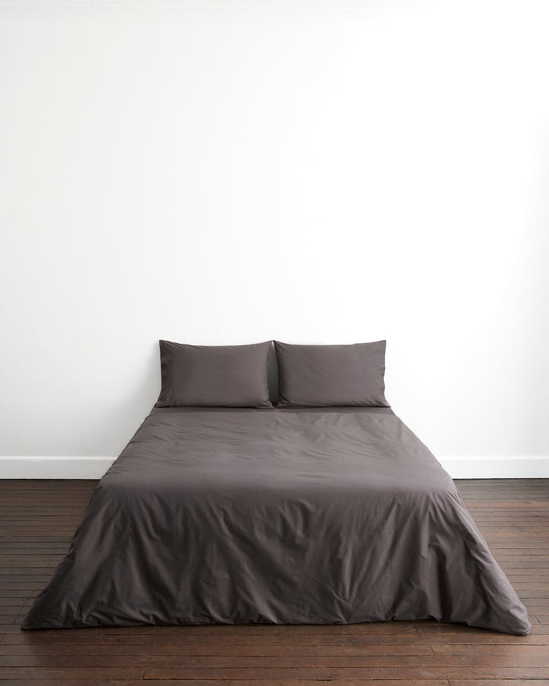 Graphite 100% Organic Cotton Bedding Set