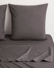 Graphite 100% Organic Cotton European Pillowcases (Set of Two) - view