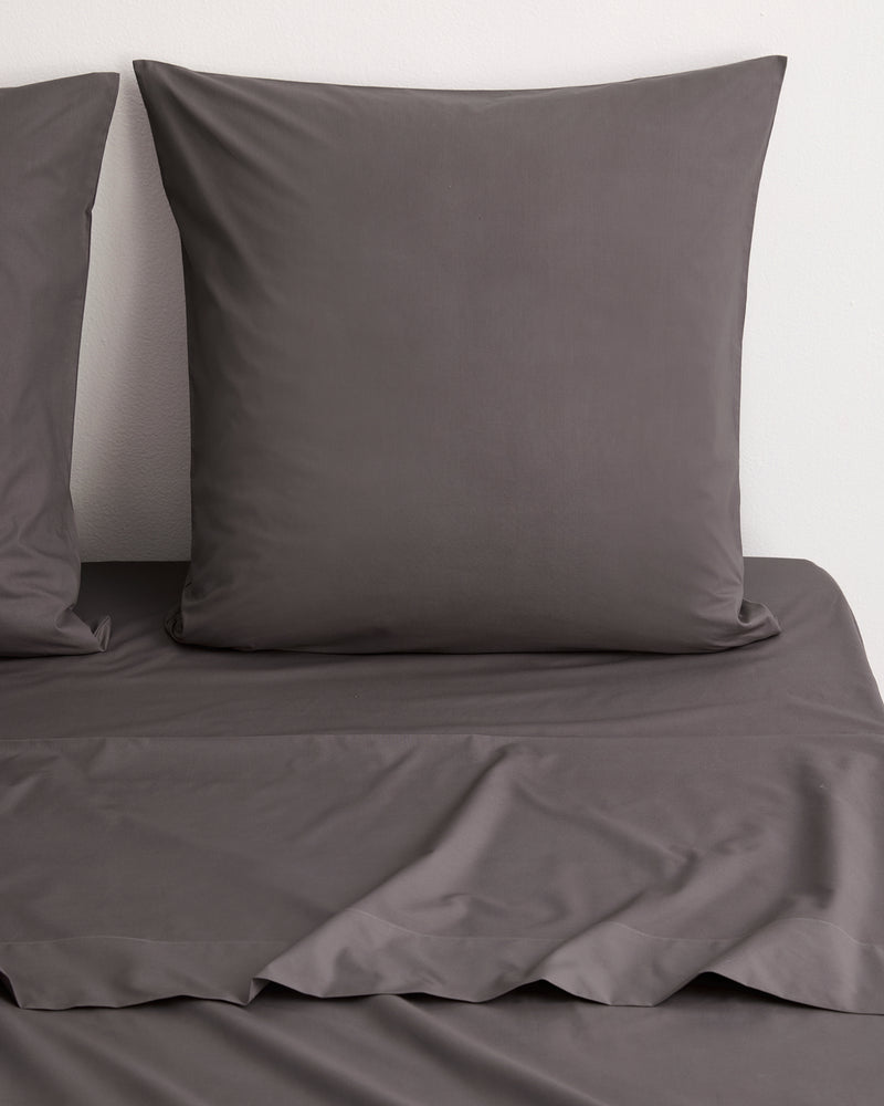 Graphite 100% Organic Cotton European Pillowcases (Set of Two)