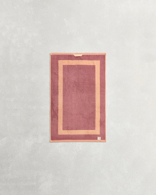 Terracotta & Pink Clay Two-Toned 100% Cotton Terry Hand Towels (Set of Two)