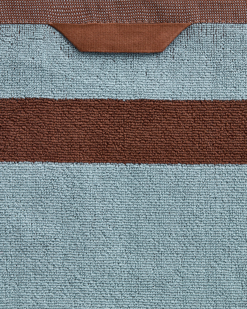 Cacao & Lagoon Two-Toned 100% Cotton Terry Bath Towel