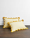 Limoncello & Turmeric  Scalloped Pillowcases (Set of Two)