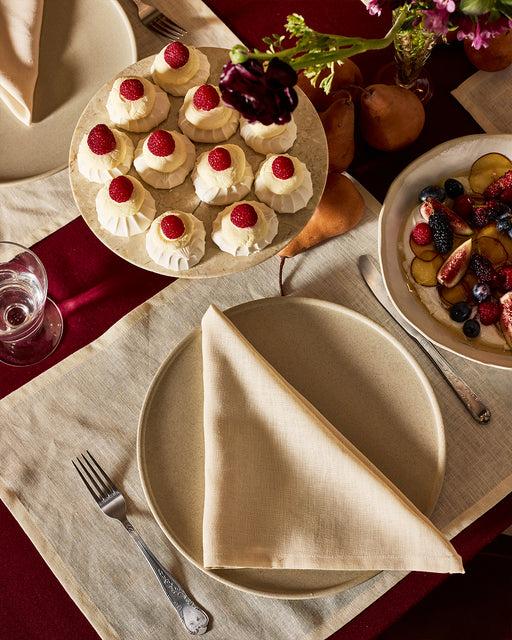 Mulberry French Flax Linen Tablecloth