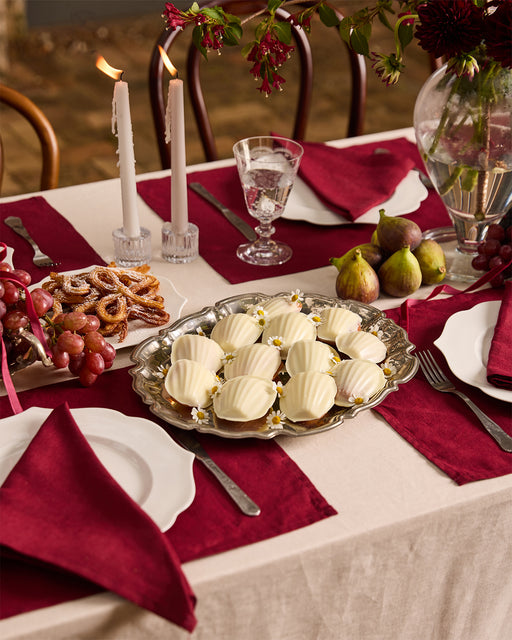 Crème French Flax Linen Tablecloth