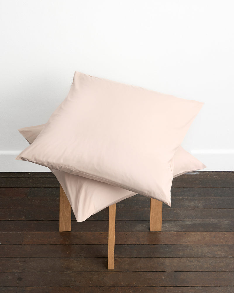 Oyster 100% Organic Cotton European Pillowcases (Set of Two)