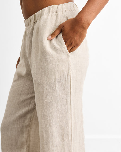 Piazza Linen Pants in Oatmeal